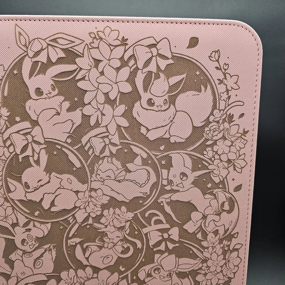 Eevee Custom Engraved Pokemon Binder | Umbreon Sylveon Eeveelution | Personalized Pokemon Trading Card Binder | TCG Collection Album