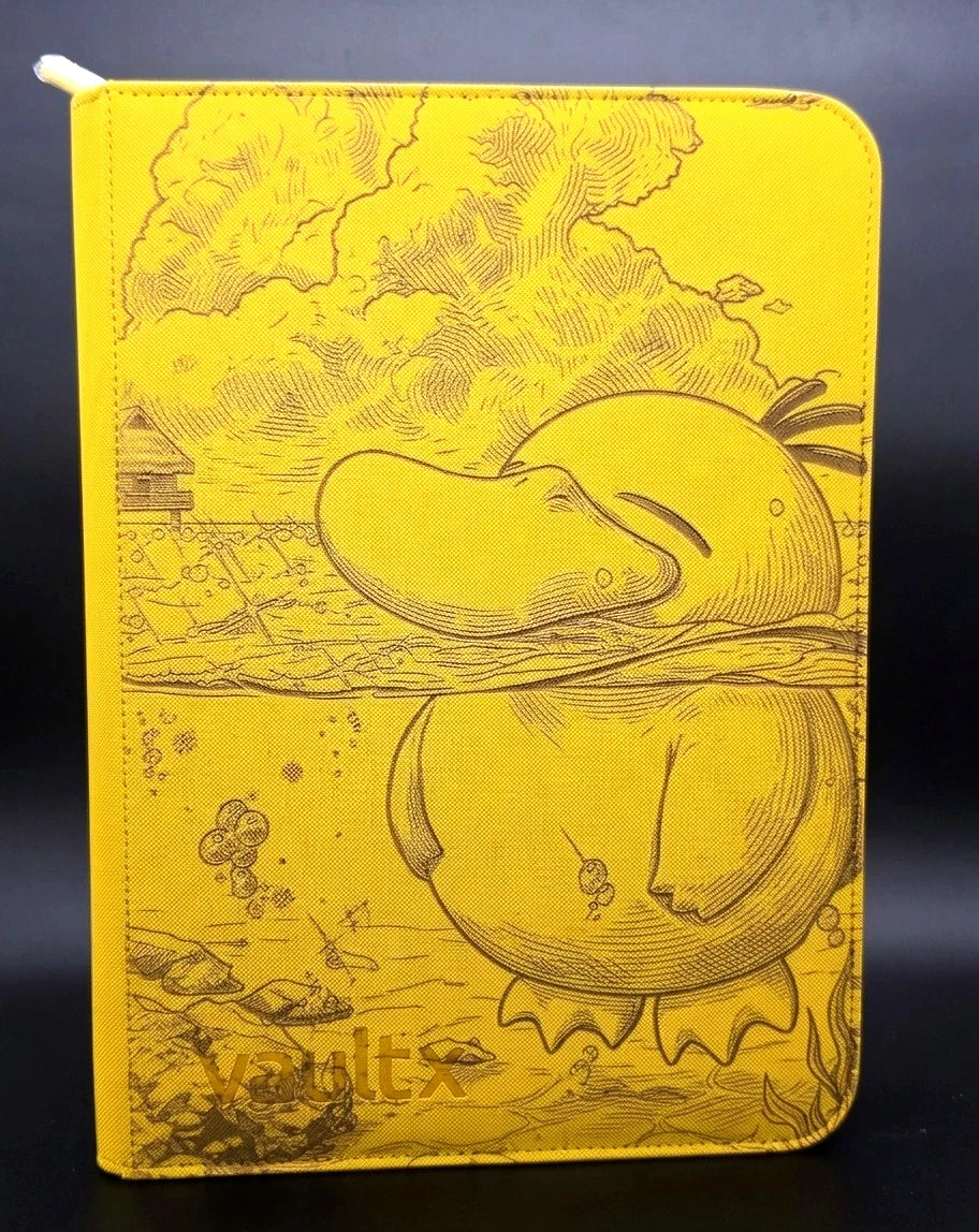 Psyduck Laser Engraved Binder Pikachu Charizard Eevee Mew