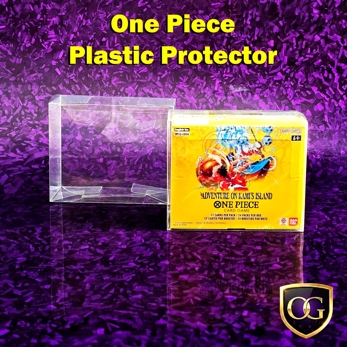 10 x Clearance: One Piece Booster Box Plastic Protector Case Luffy Bandai 0.4mm